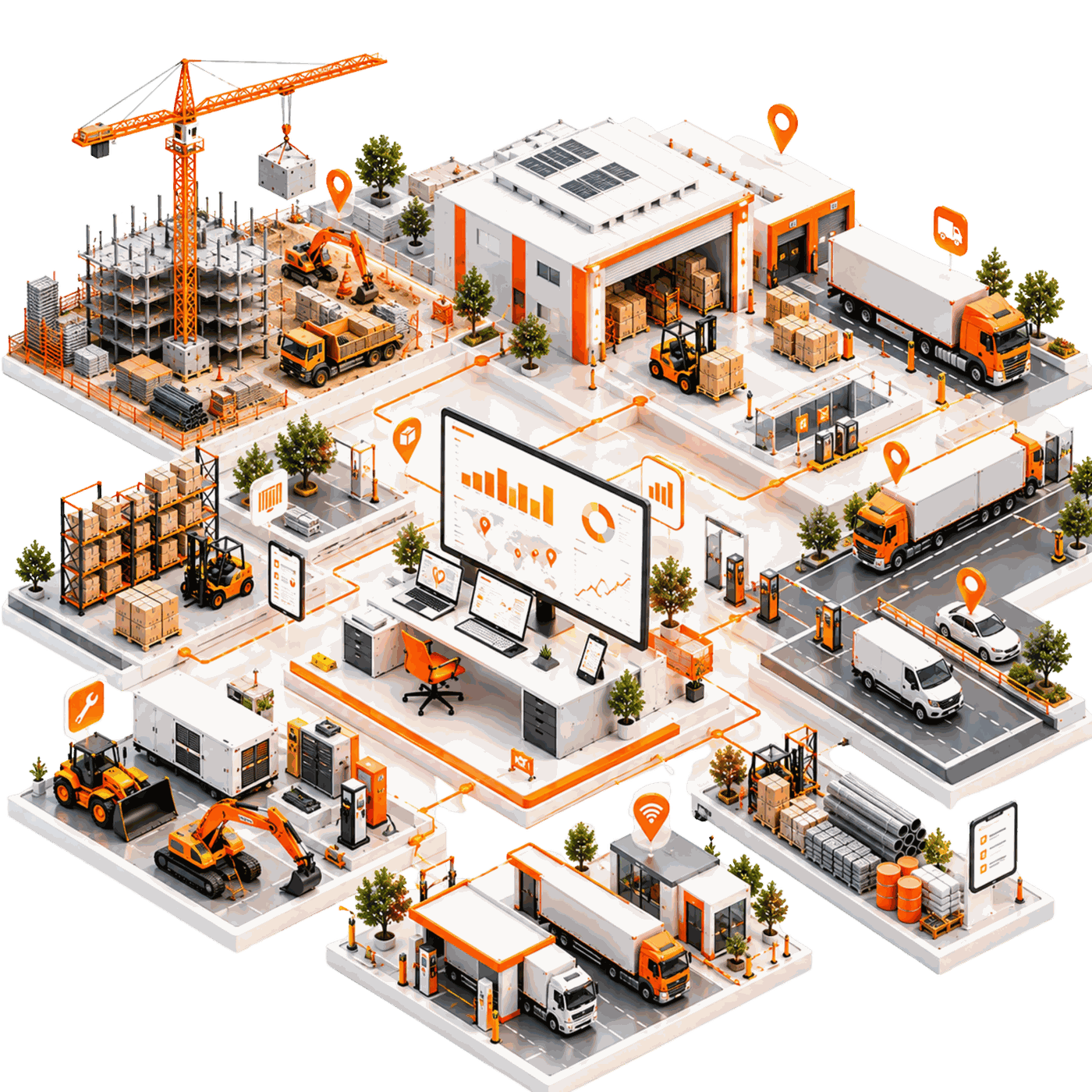 VALTRIX site, stores, and fleet